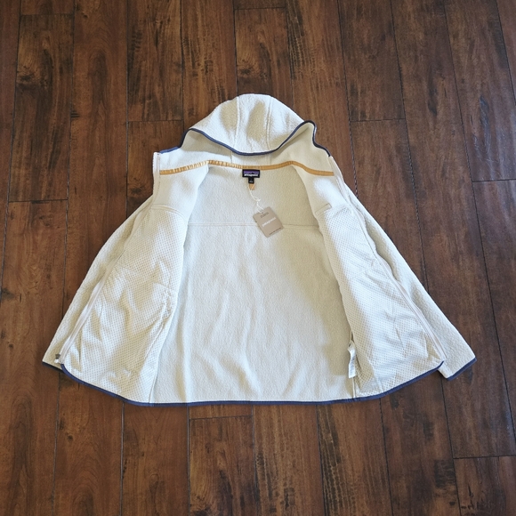 Patagonia Women's Retro Pile Fleece Warm Zipper Pockets Hoody Size Large - Picture 8 of 12